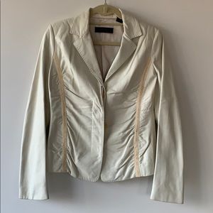 Donna Karen | Leather Blazer Jacket VINTAGE